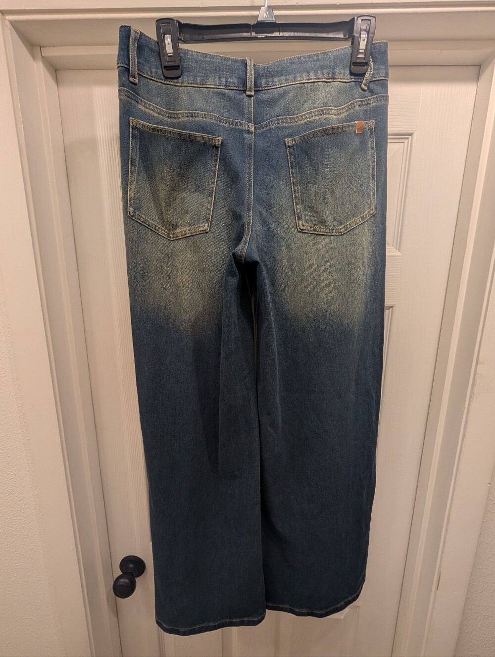 Halara Flex™ Asymmetric Low Rise Baggy Wide Leg Jeans Medium Tall NWT - Picture 5 of 9